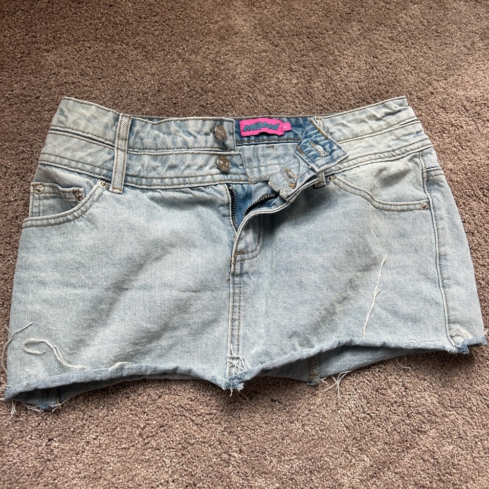 Denim Mini Skirt